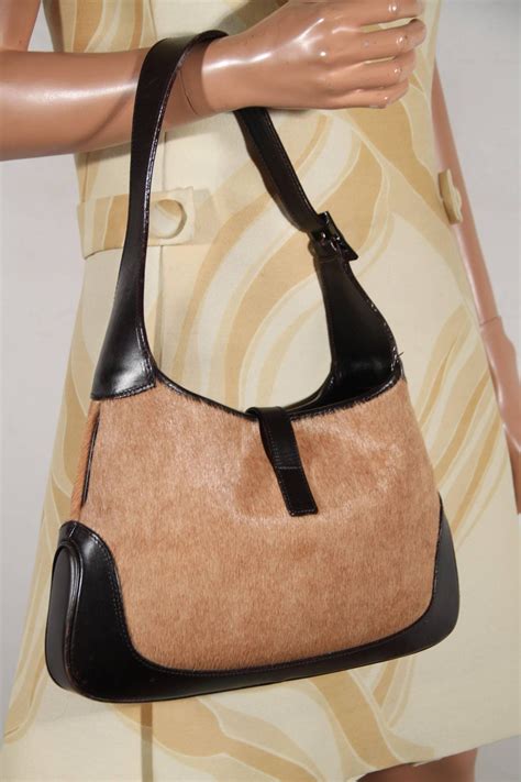 gucci pony hair bag|Gucci Tan Pony Hair Jackie O Hobo Bag .